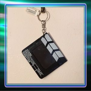 Clapboard Keychain with picture holder